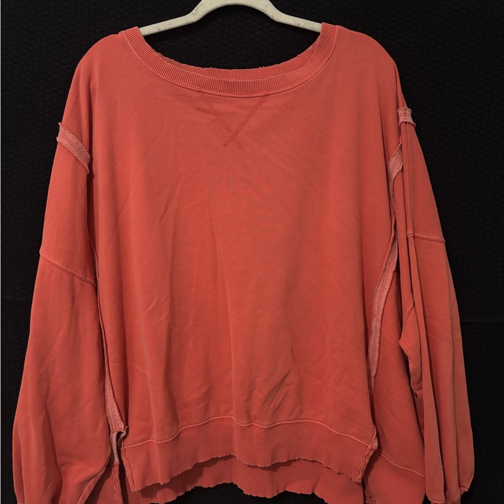 American Eagle Outfitters Women's Red Sweatshirt
